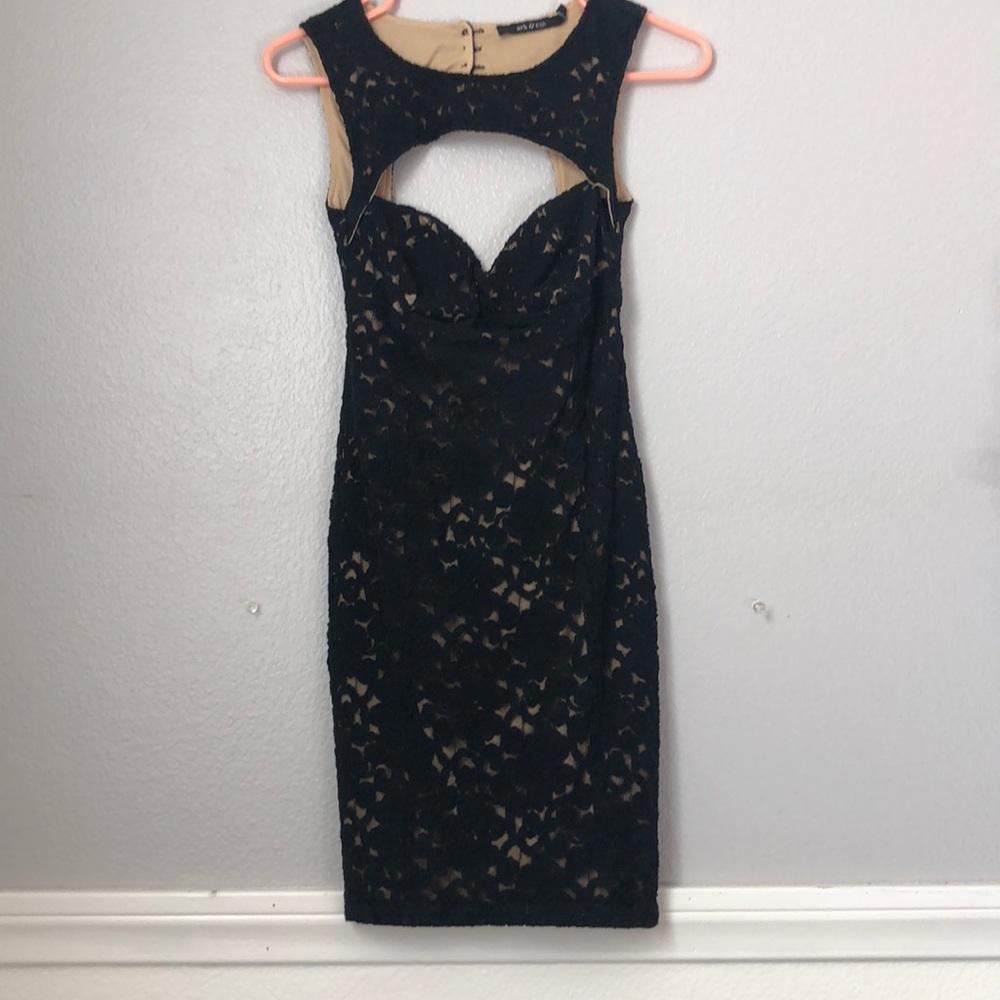 Black lace dress